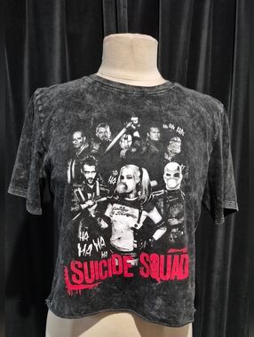 Suicide Squad Graphic Crop Top - Black